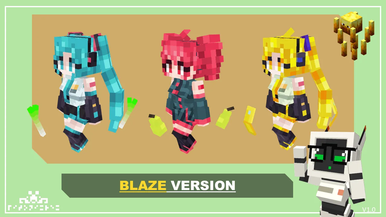 Triple Baka OwO, Текстуры, Minecraft