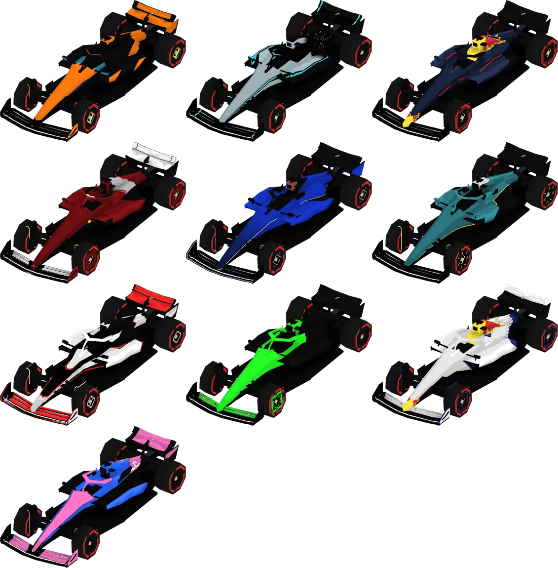 [F1-Style Boat] - The Formula, Текстуры, Minecraft