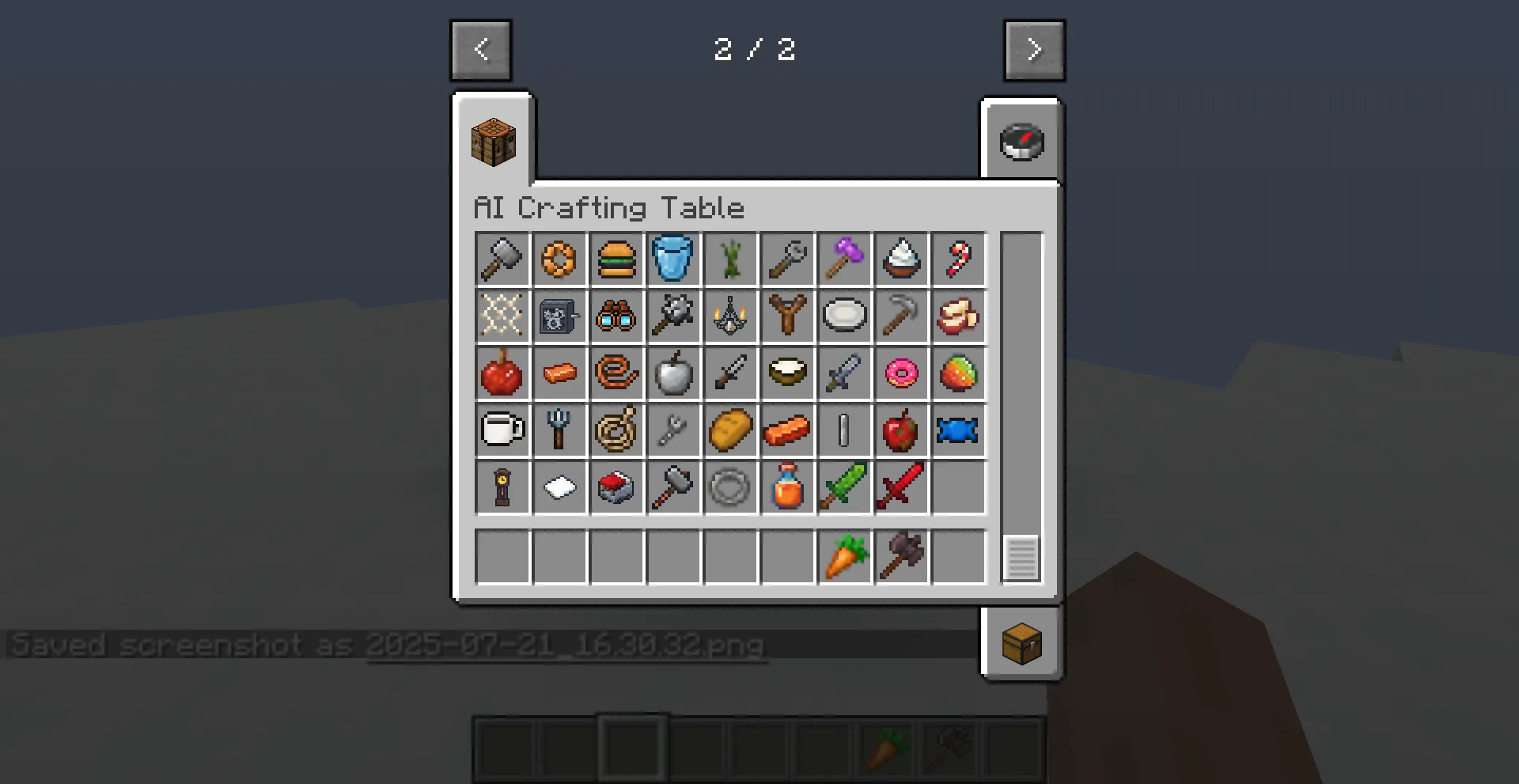AICraftingTable — скриншот 4 (Моды, Minecraft)