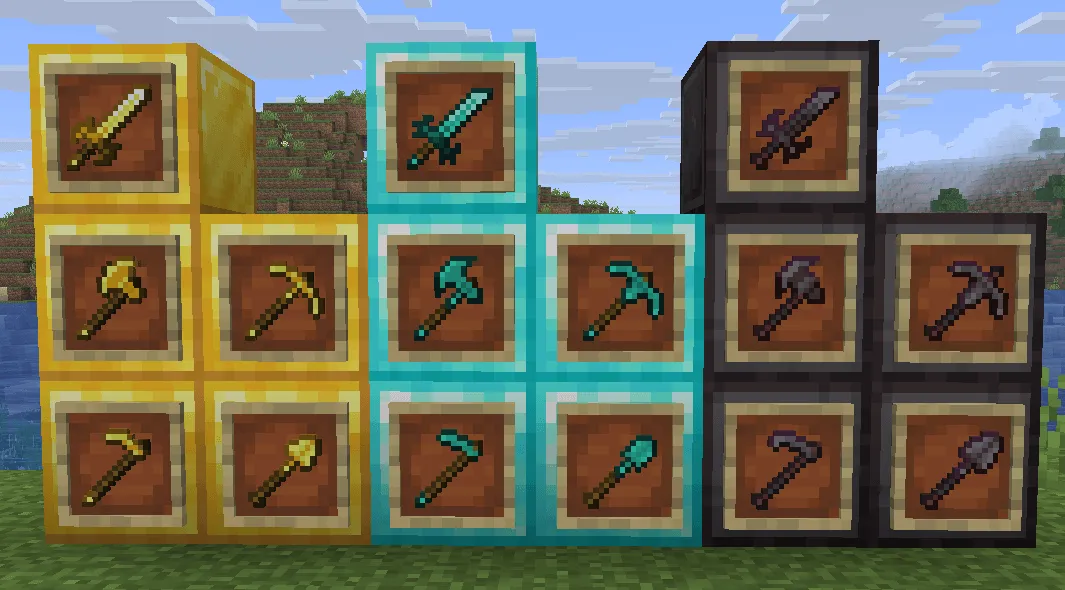 Action And Stuff Tools, Текстуры, Minecraft