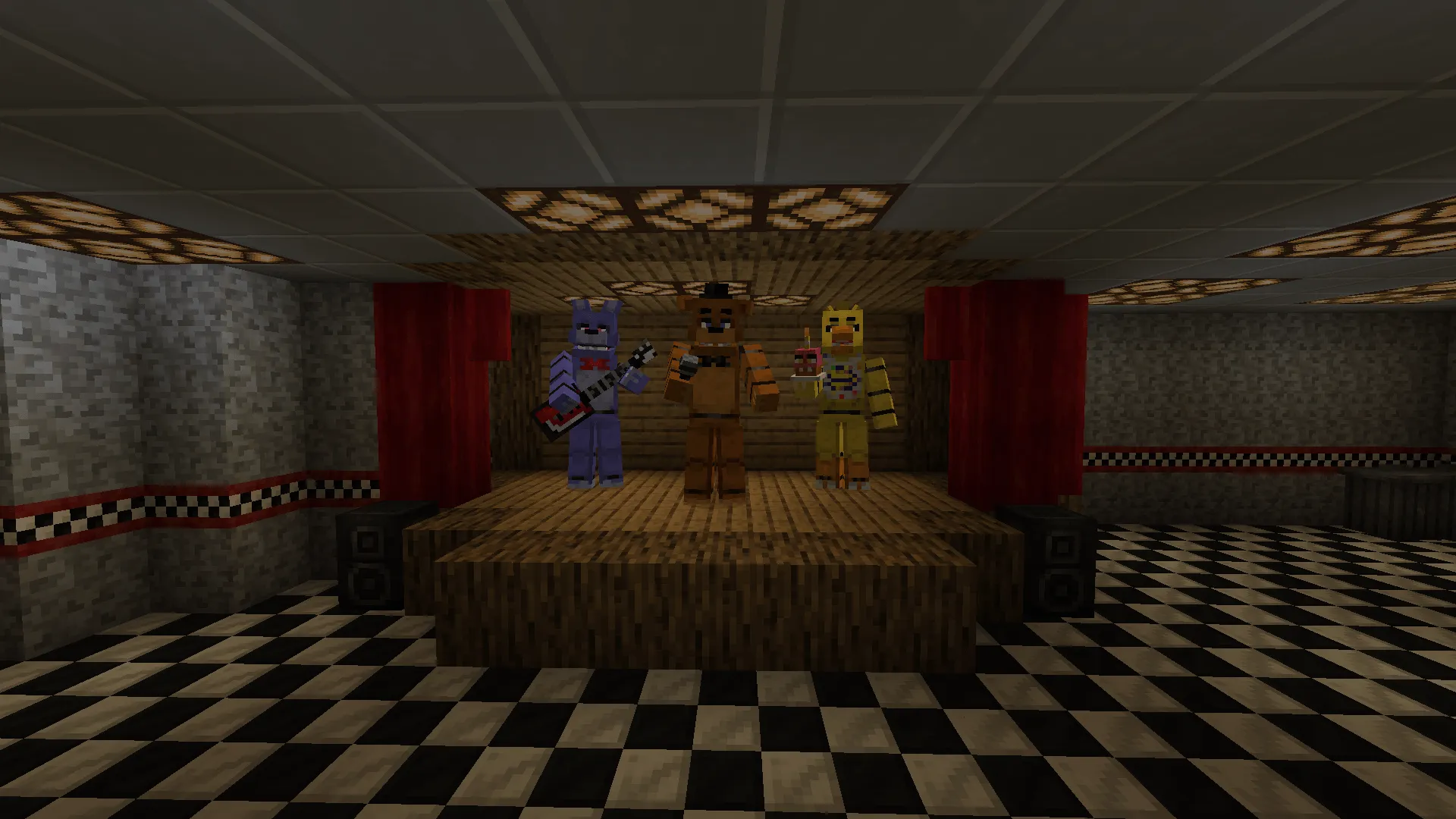 Fustona's custom FNAF Pizzeria — скриншот 6 (Карты, Minecraft)