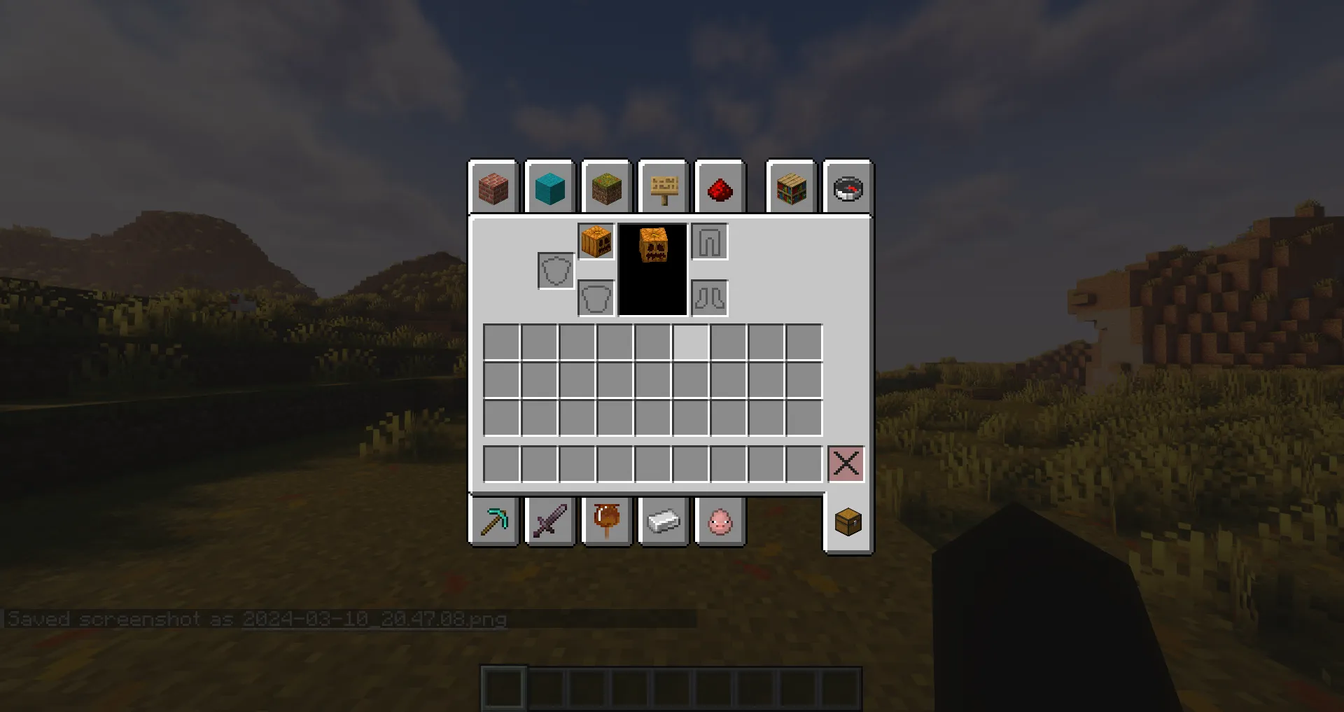 No Pumpkin UI, Текстуры, Minecraft