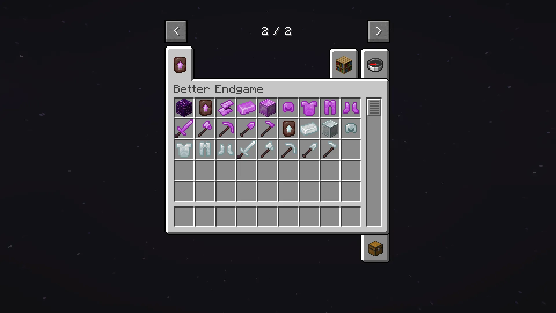 Better Endgame Equip, Моды, Minecraft