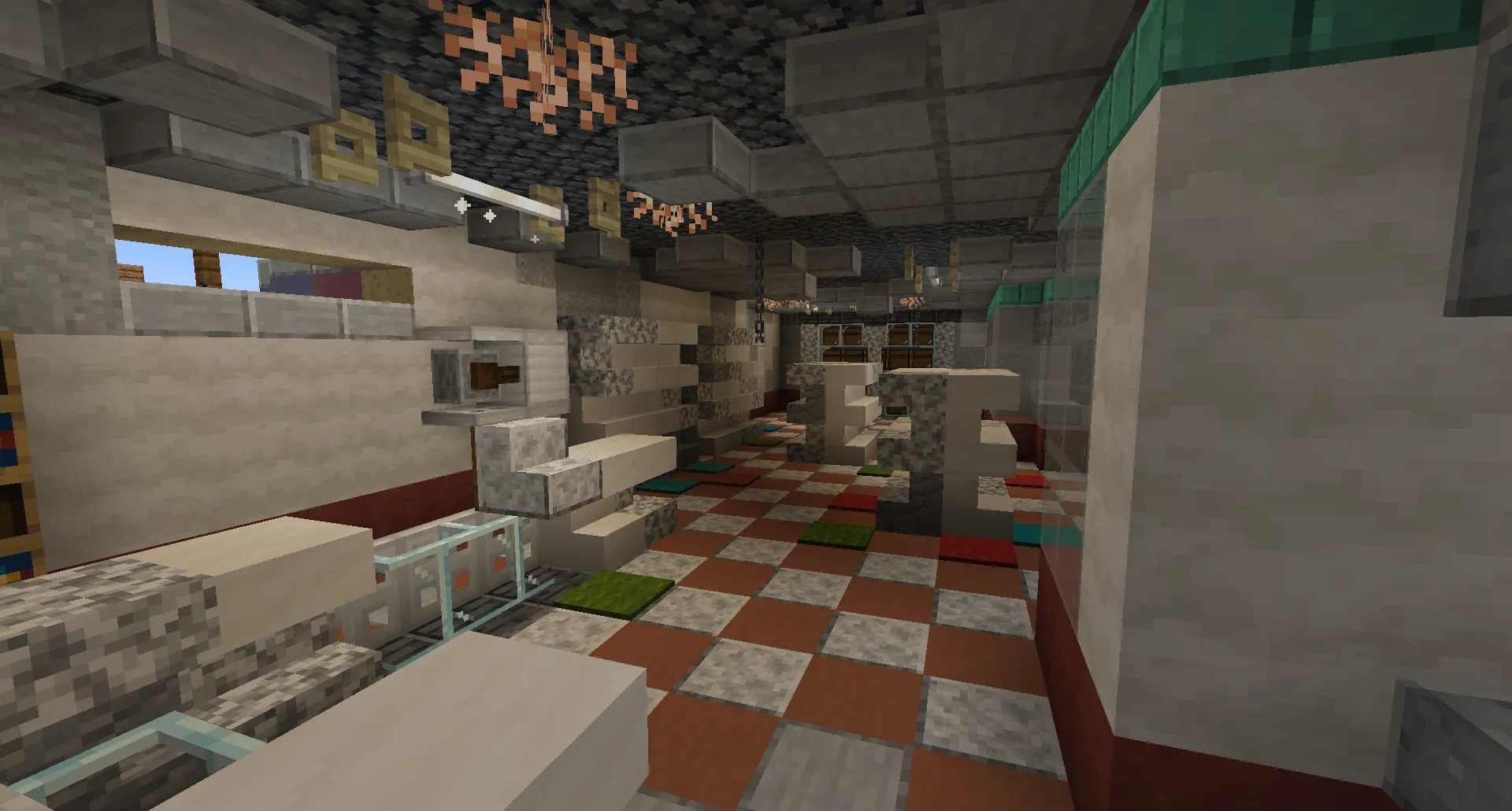Nuclear Hideout | Modern Zombie Apocalypse Fallout Bunker | PaleoTech — скриншот 5 (Карты, Minecraft)