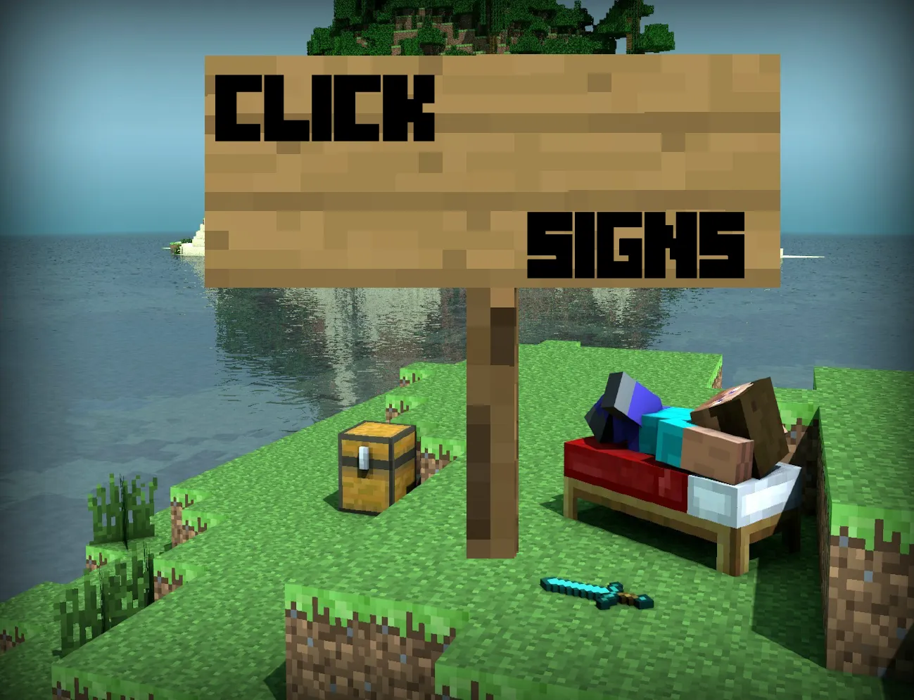 ClickSigns — скриншот 1 (Плагины, Minecraft)