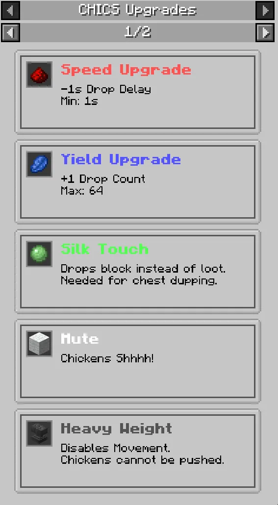 CHIC — скриншот 5 (Моды, Minecraft)