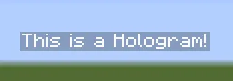 Holograms Fabric — скриншот 1 (Моды, Minecraft)