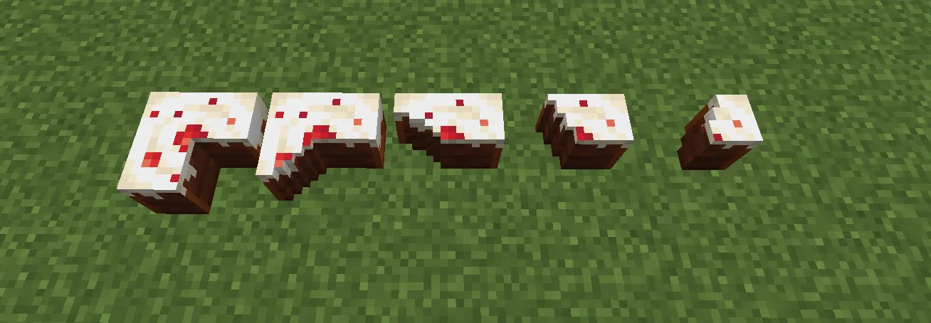 Fan-shaped cake, Текстуры, Minecraft