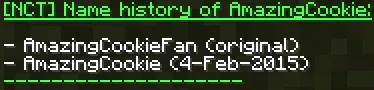 Name Change Tracker — скриншот 2 (Плагины, Minecraft)