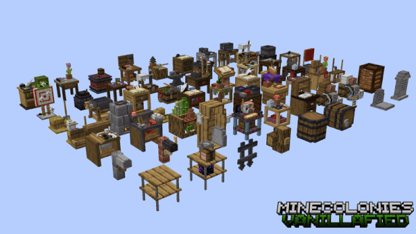 MineColonies Vanillafied — скриншот 1 (Текстуры, Minecraft)