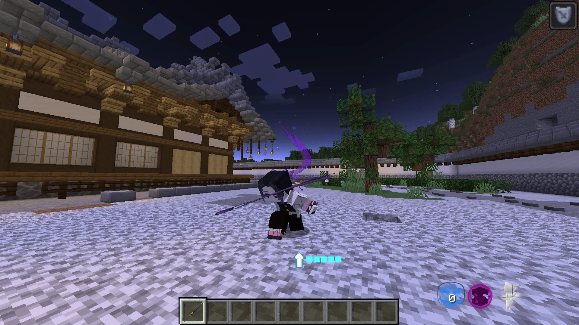 Kimetsu X EpicFight X Weapons of Miracles — скриншот 3 (Моды, Minecraft)