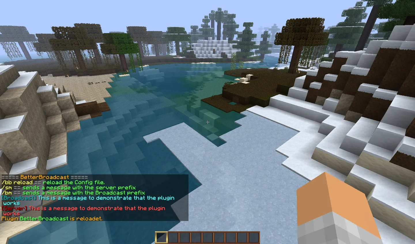 BetterBroadcaster — скриншот 1 (Плагины, Minecraft)