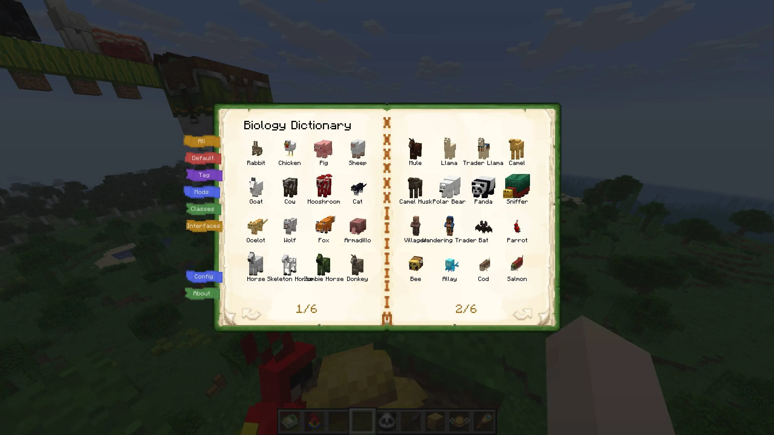 Biology Dictionary, Моды, Minecraft