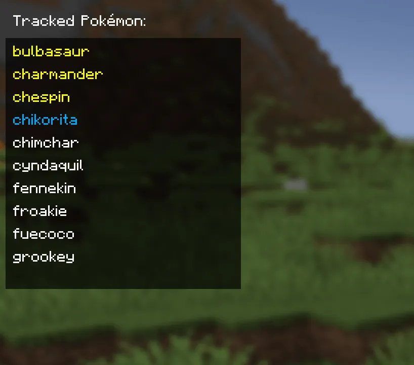 Cobblemon Trackmon, Моды, Minecraft