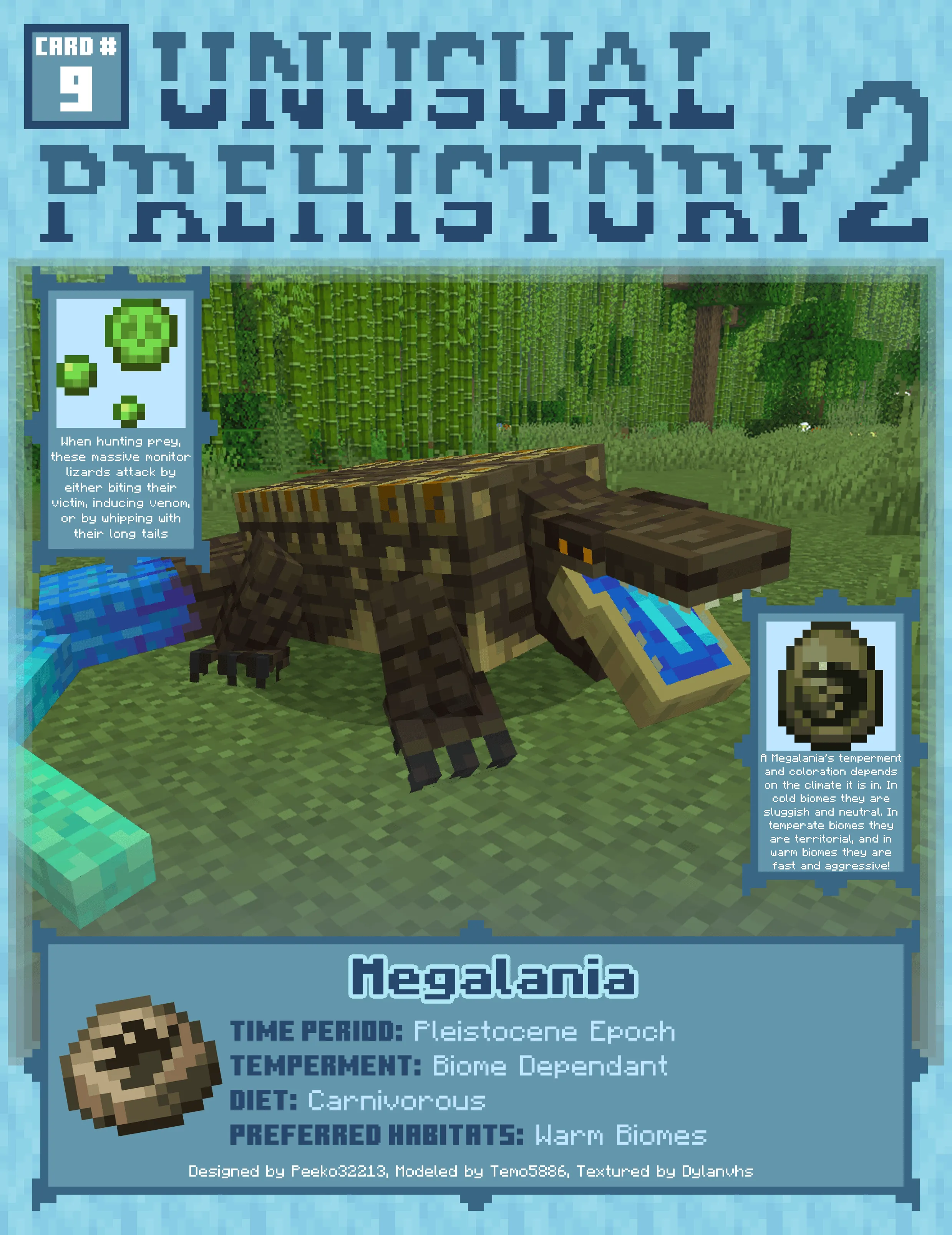 Unusual Prehistory 2, Моды, Minecraft