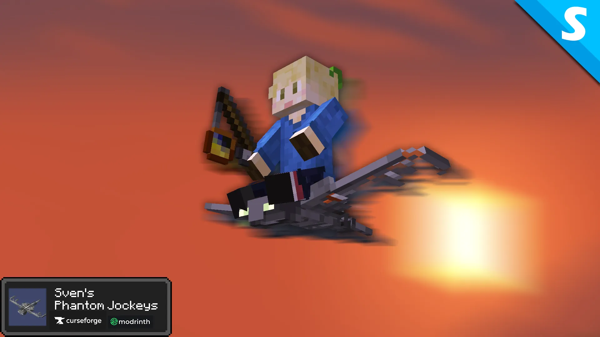Sven's Phantom Jockeys — скриншот 1 (Моды, Minecraft)