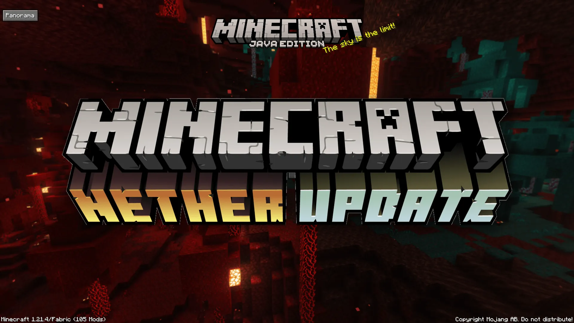 Nether Update Panorama with Shaders — скриншот 1 (Текстуры, Minecraft)