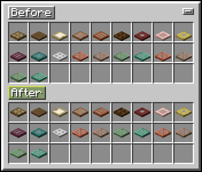 Item Model Consistency, Текстуры, Minecraft