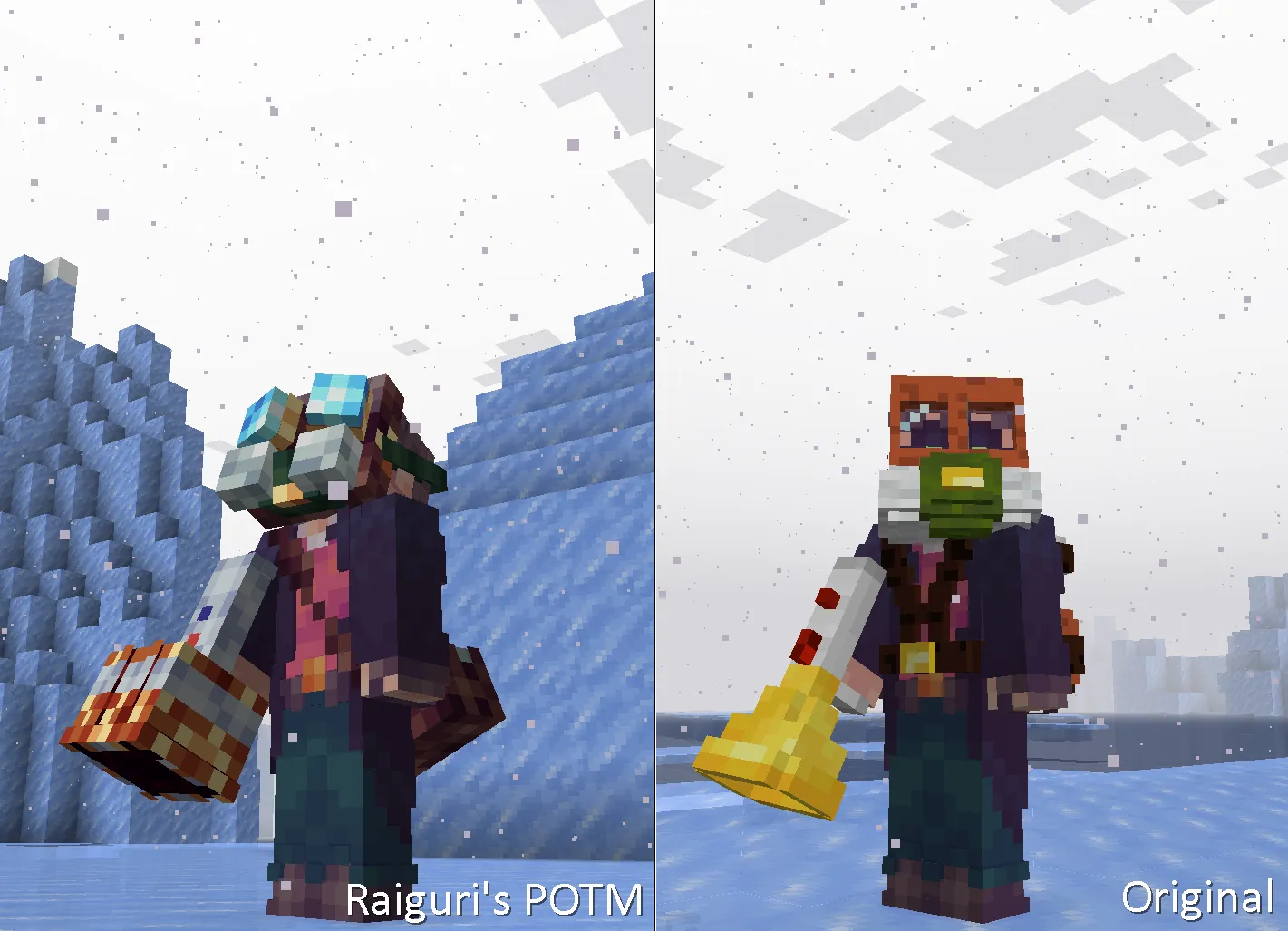 Raiguri's better POTR, Текстуры, Minecraft