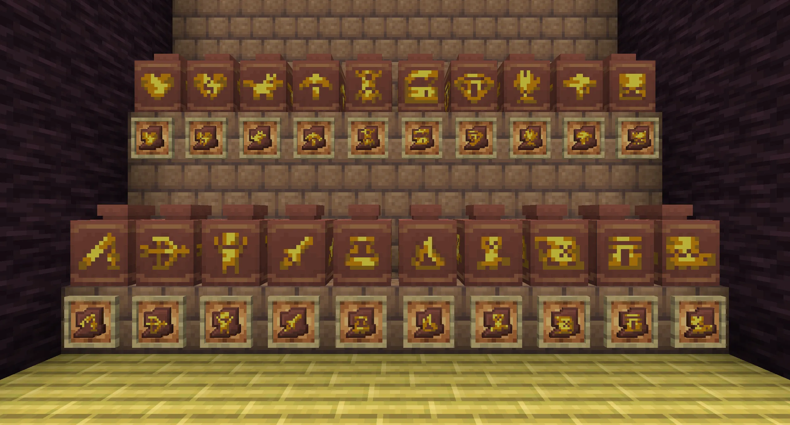 Gilded Sherds, Текстуры, Minecraft