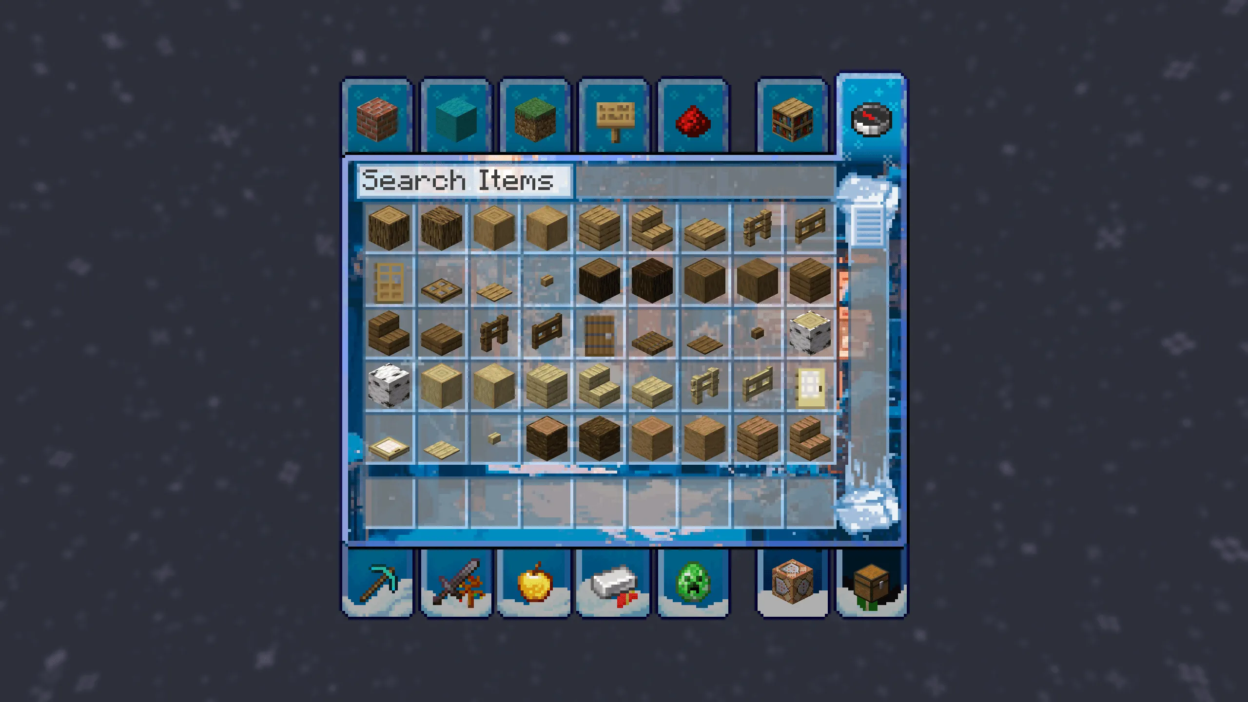 Winter GUI Pack, Текстуры, Minecraft