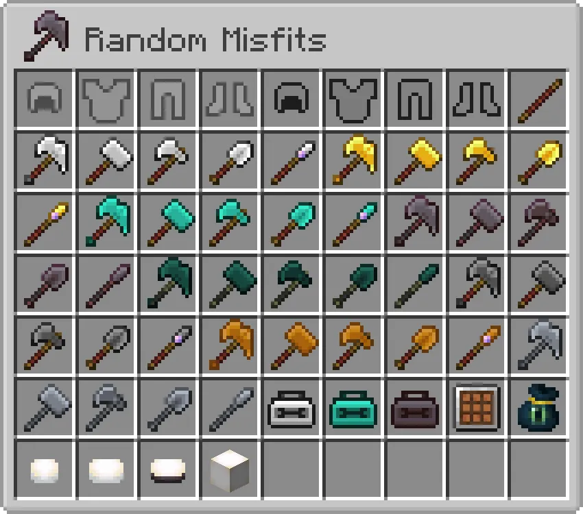 Random Misfits, Моды, Minecraft