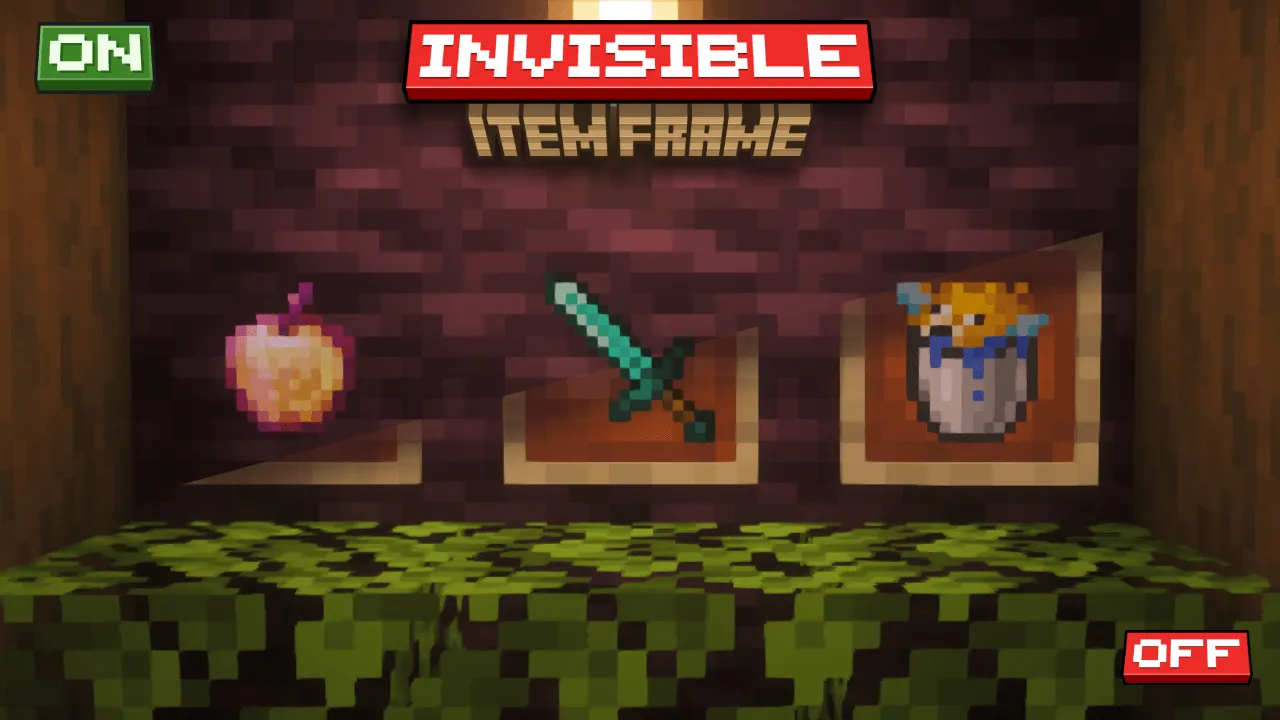 Invisible Item Frame 👁️‍🗨️ - Heycronus — скриншот 1 (Текстуры, Minecraft)