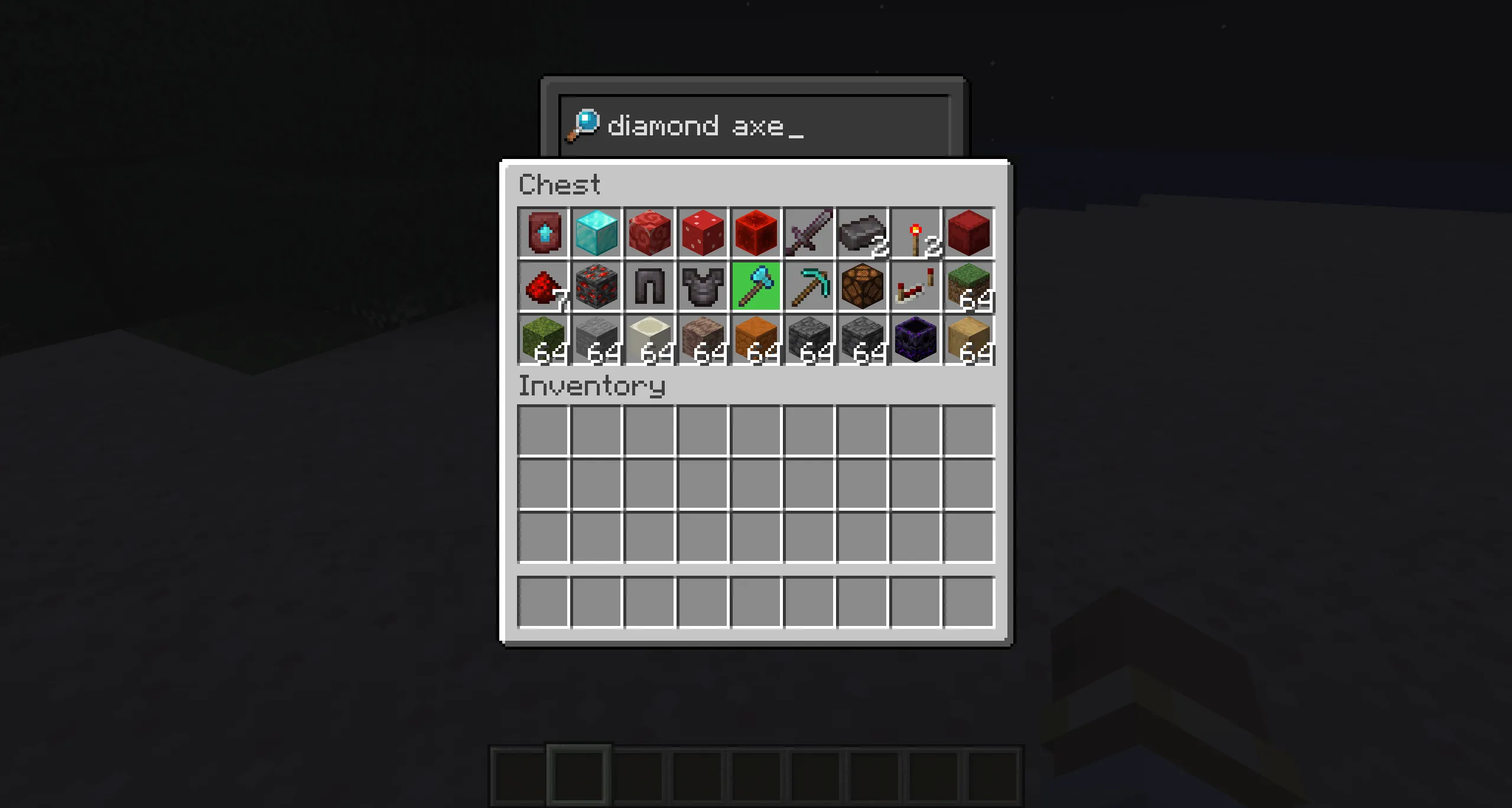 Searching GUI, Моды, Minecraft