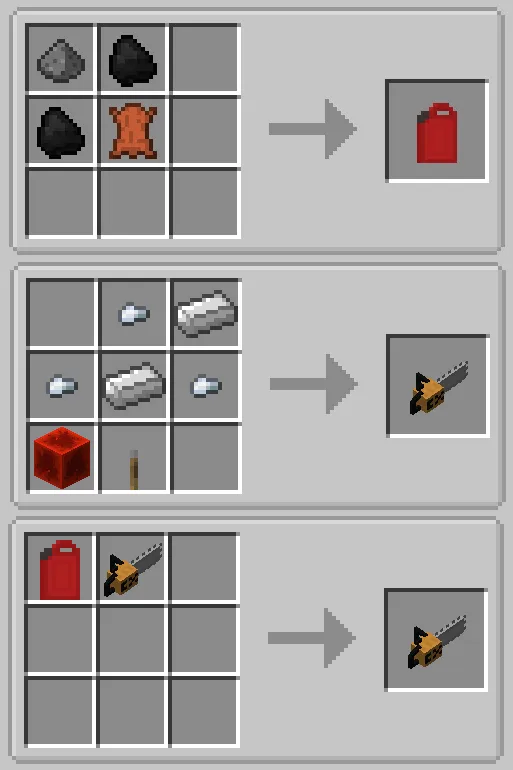 Nanex's Chainsaw, Моды, Minecraft
