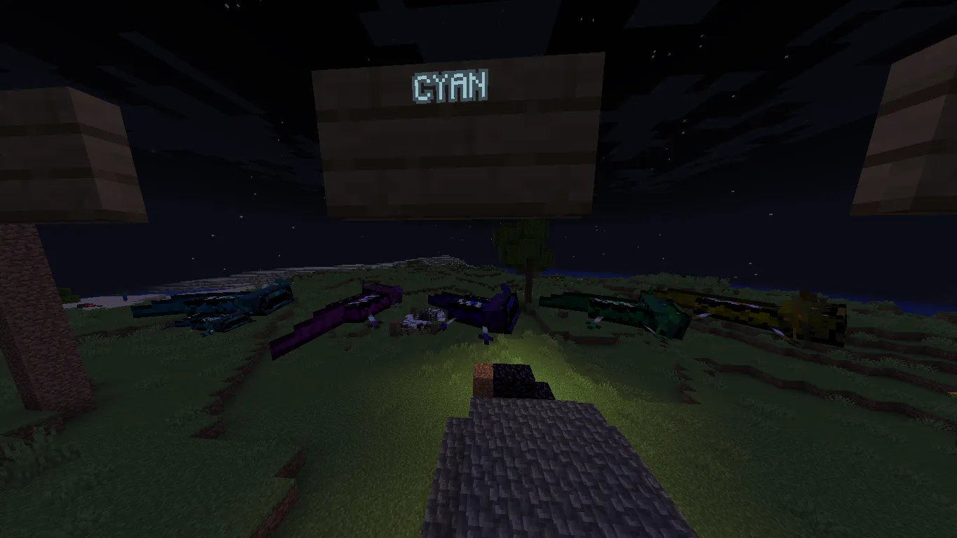 Warden Axolotl, Текстуры, Minecraft
