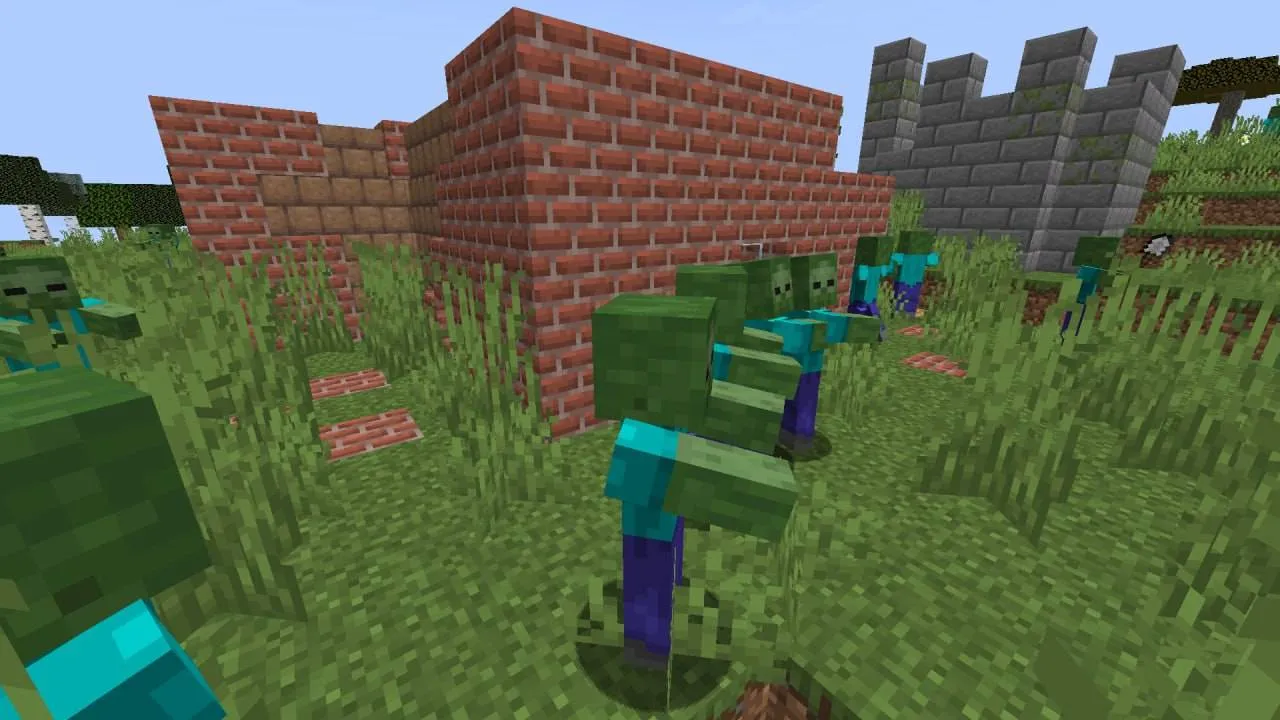 Rise of the Zombie — скриншот 1 (Моды, Minecraft)