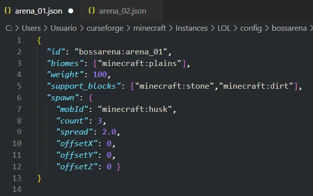 Boss Arena, Моды, Minecraft