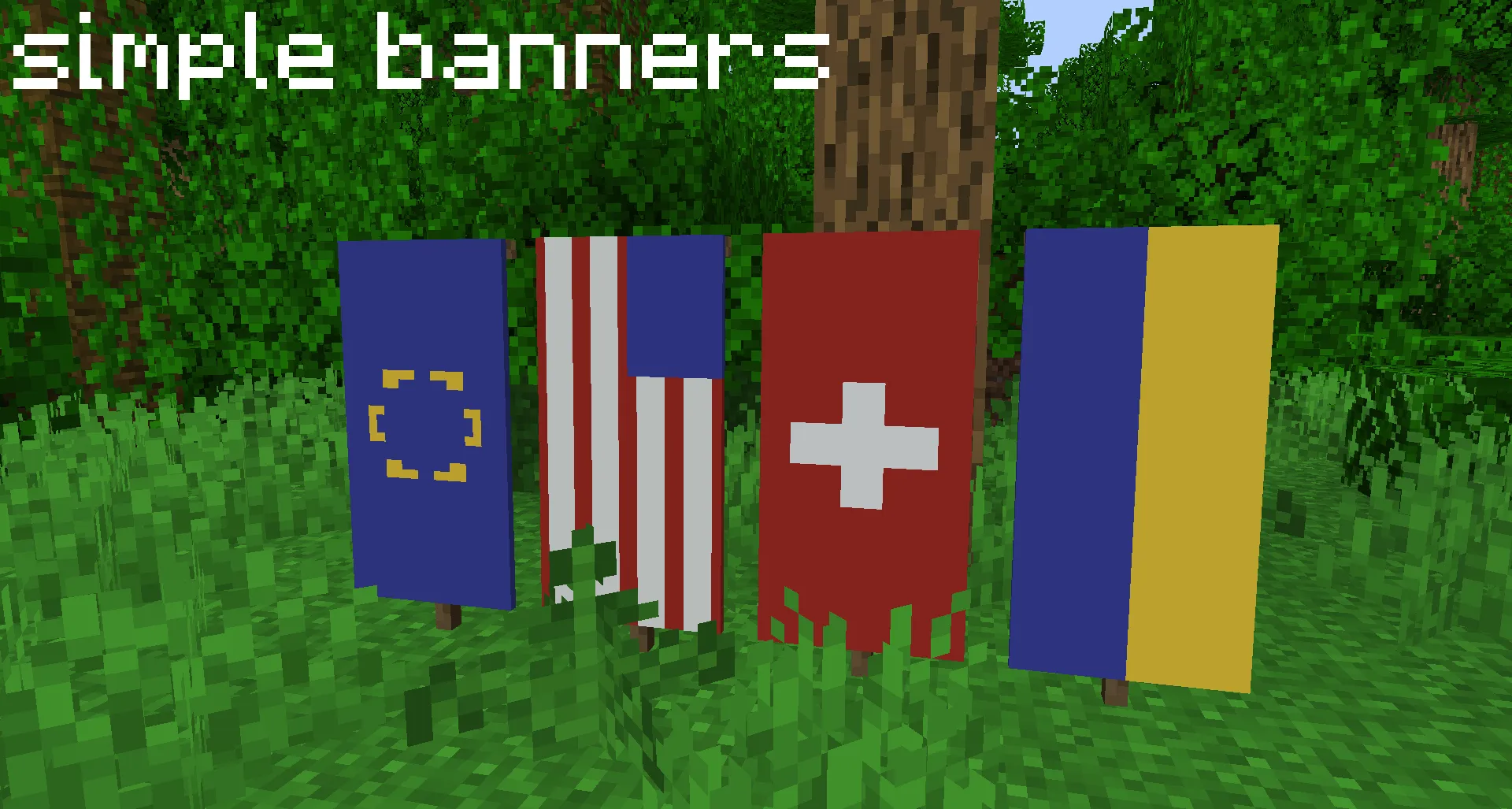 simple banners — скриншот 1 (Текстуры, Minecraft)