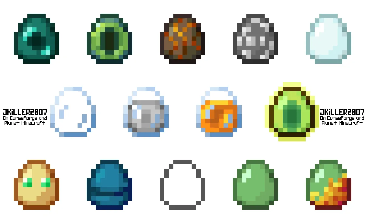 Egg-verything ("Egg Jam"), Текстуры, Minecraft