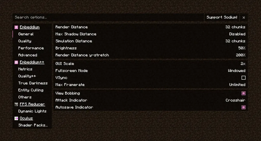 Optimized Client - Boost FPS — скриншот 3 (Модпаки, Minecraft)