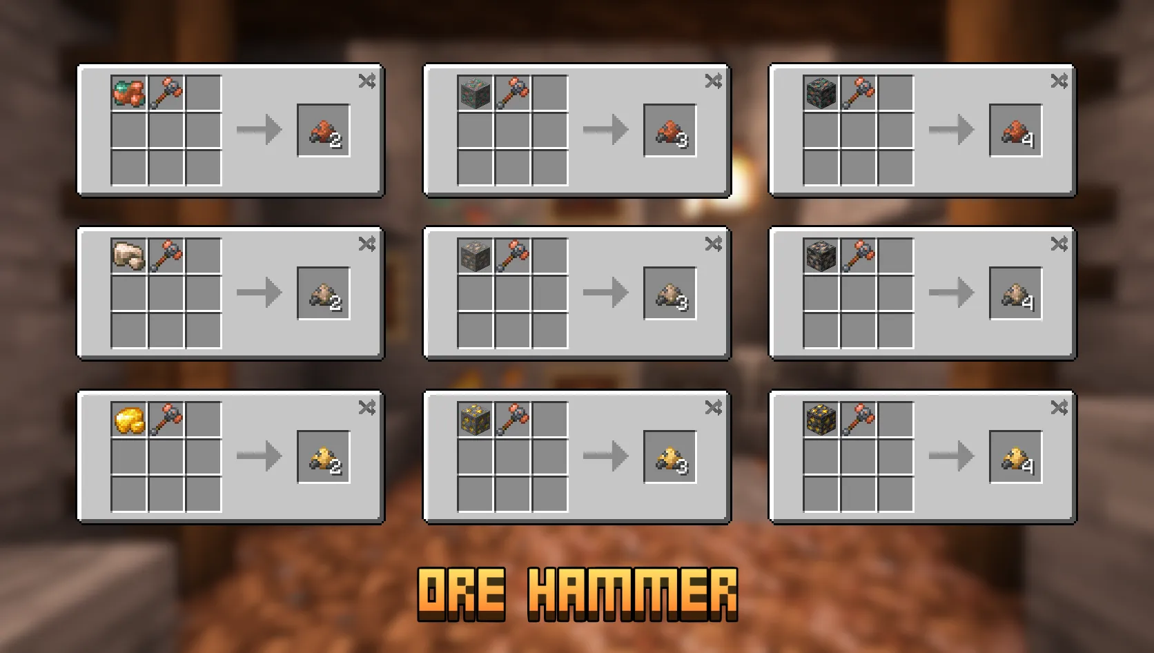 Ore Hammer, Моды, Minecraft