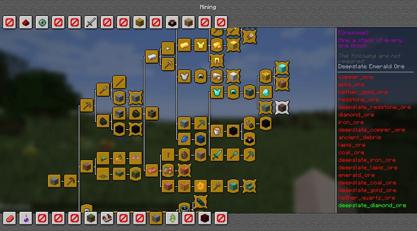 Advancements Reloaded — скриншот 2 (Моды, Minecraft)