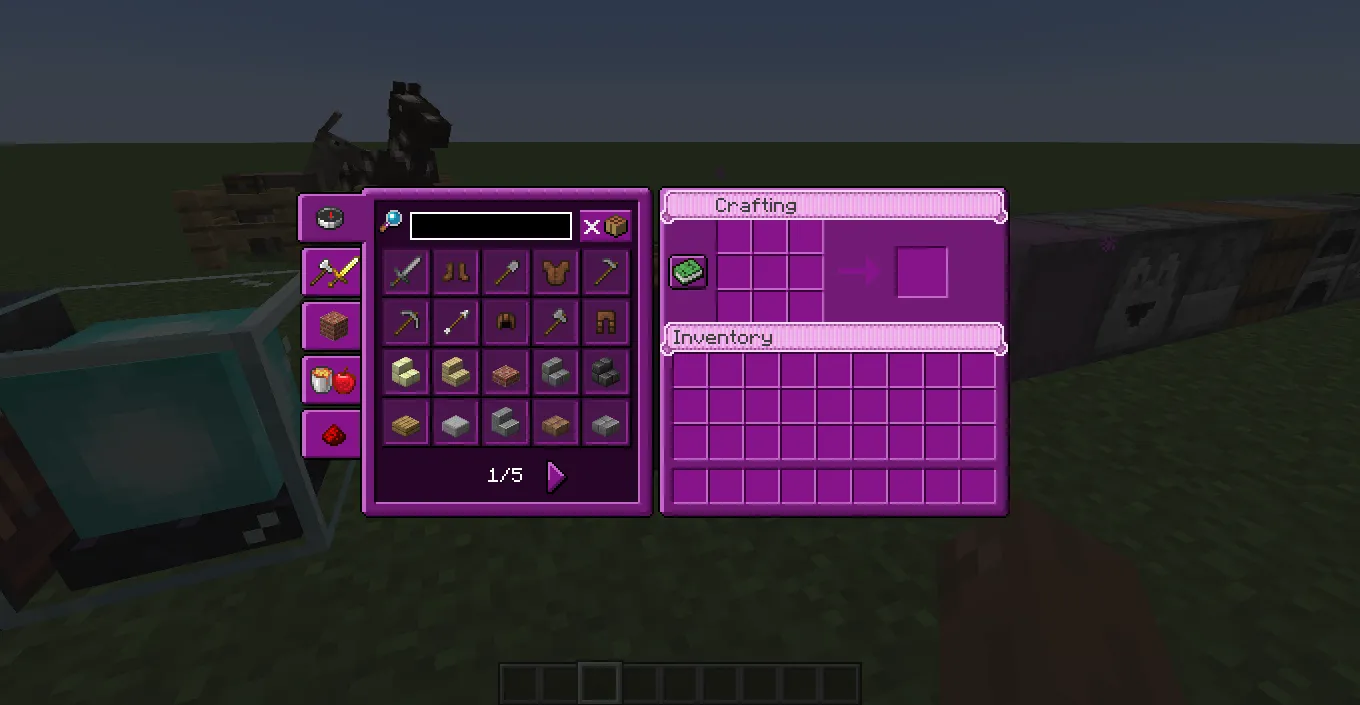 Purple GUI by Rolano, Текстуры, Minecraft