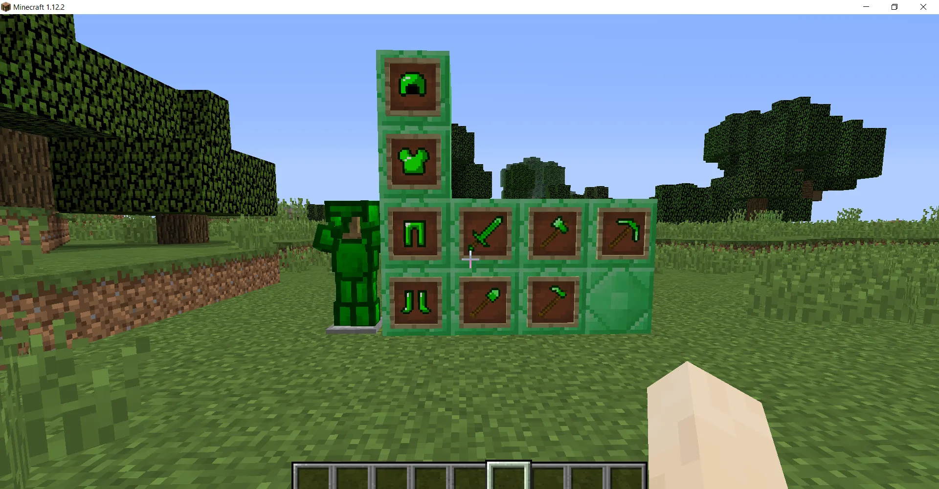 Gamer19's Emerald Armor/Tools — скриншот 1 (Моды, Minecraft)