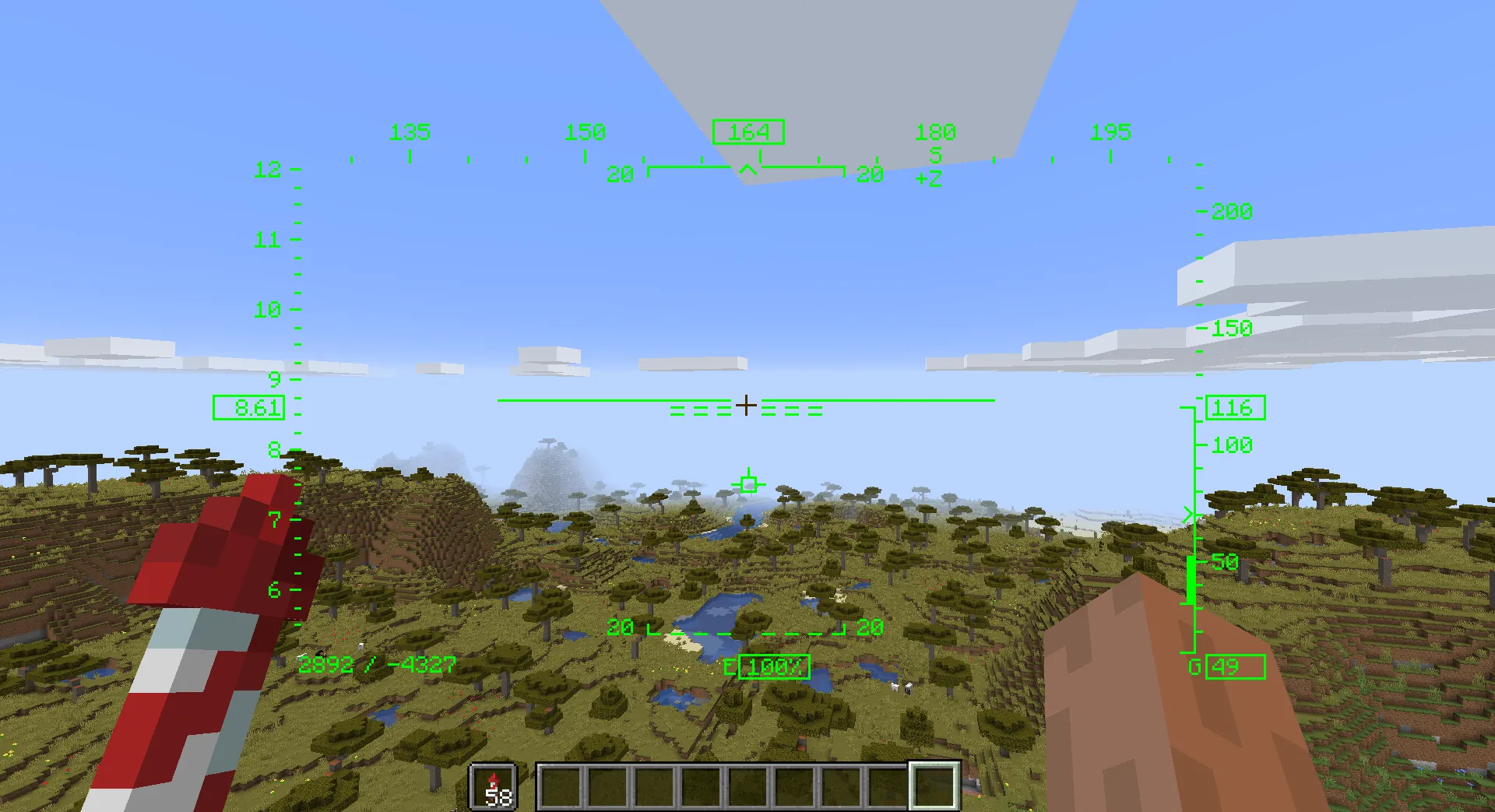 FlightHUD — скриншот 3 (Моды, Minecraft)