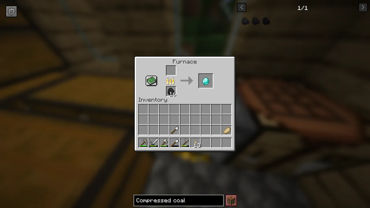 Compressed coal (Fabric), Моды, Minecraft