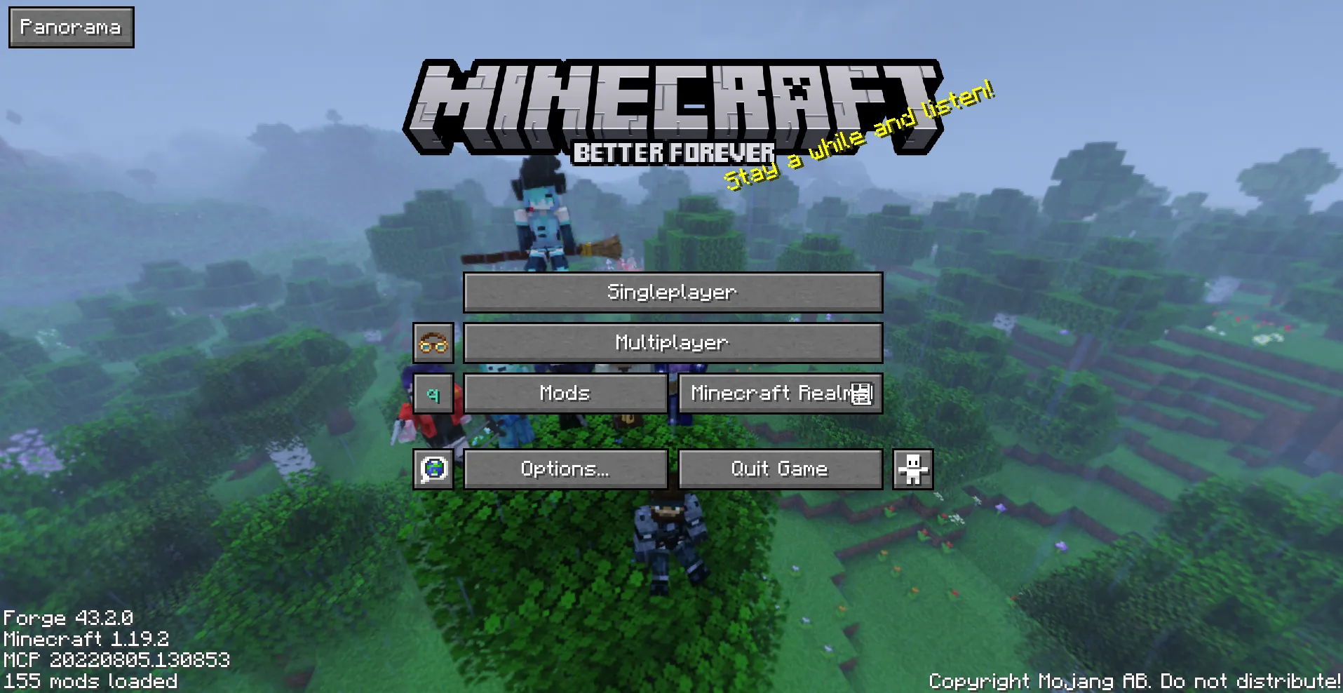 Better Forever Menu Resource — скриншот 1 (Текстуры, Minecraft)