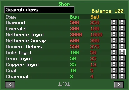 MC Money, Моды, Minecraft
