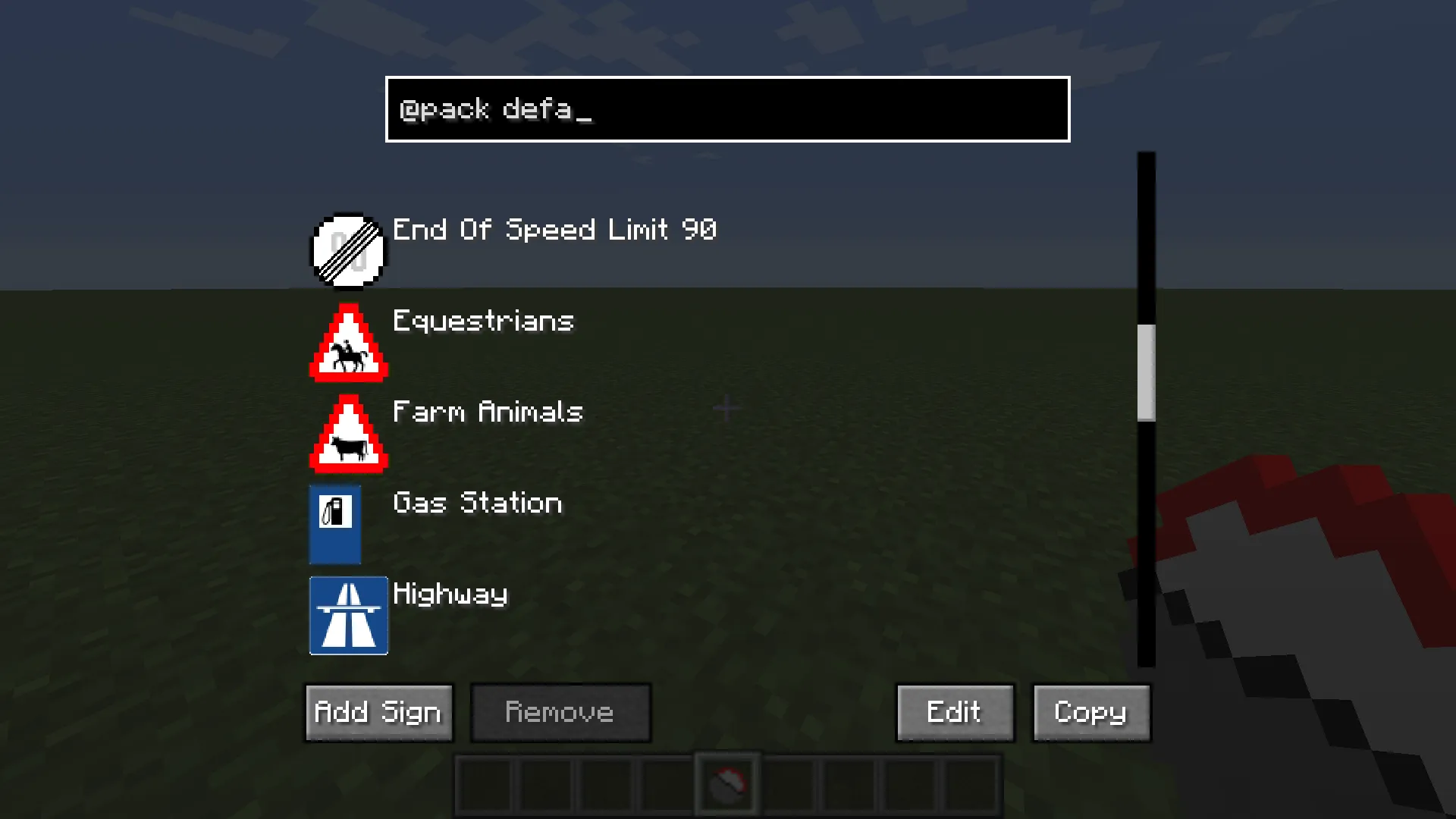 Traffic Simulator - Default Content Pack, Моды, Minecraft