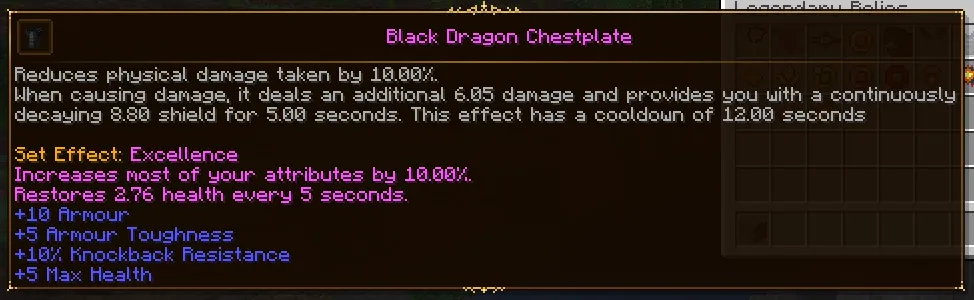 Legendary Relics, Моды, Minecraft