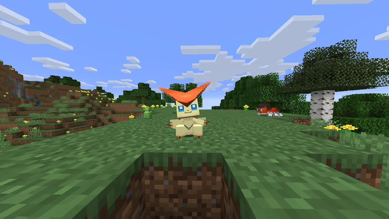 Victini Fossil Addon for Cobblemon — скриншот 2 (Аддоны, Minecraft)