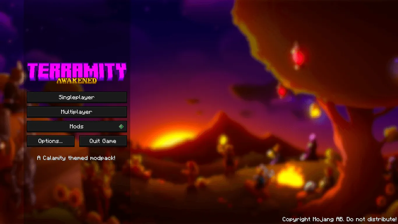 Terramity Awakened, Модпаки, Minecraft