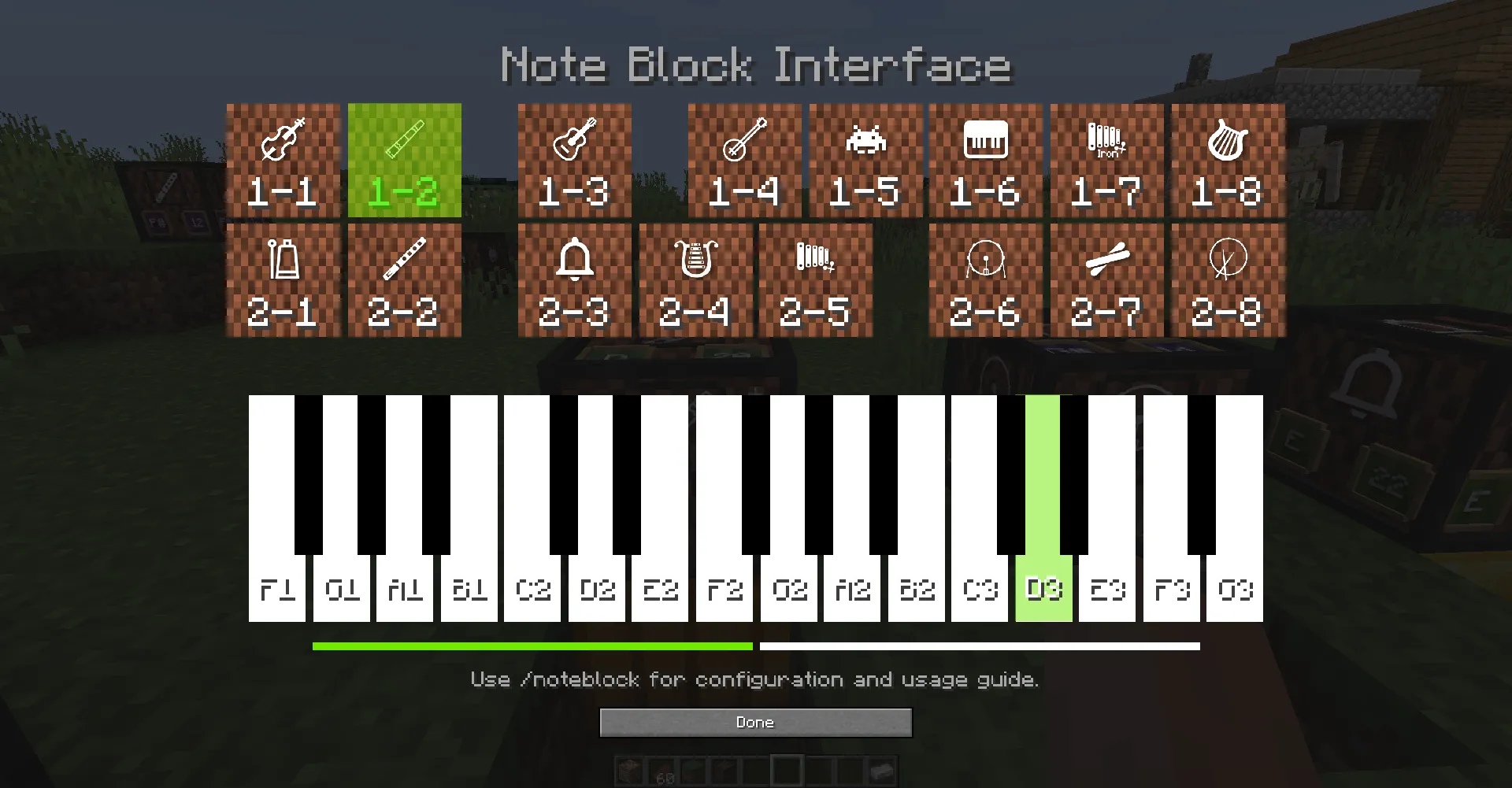 NoteBlock Addons — скриншот 2 (Моды, Minecraft)