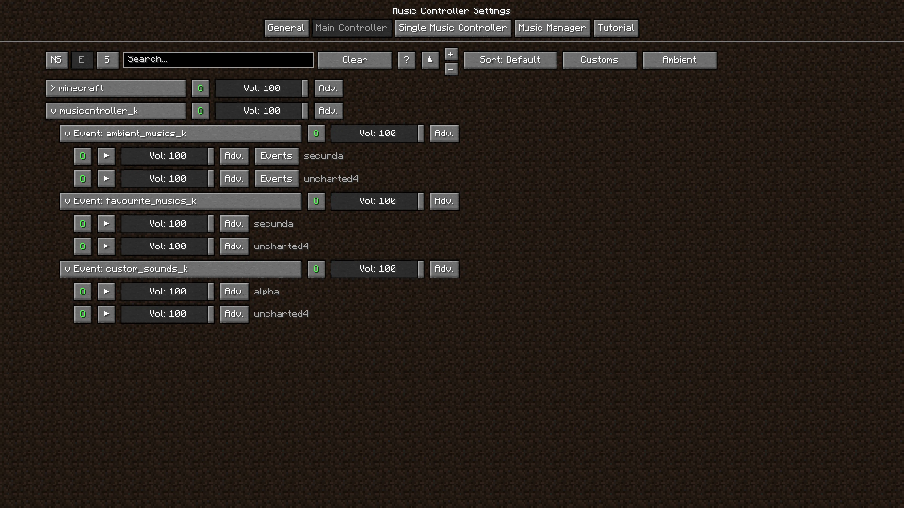 Ambient Music Player + Music Controller — скриншот 8 (Моды, Minecraft)