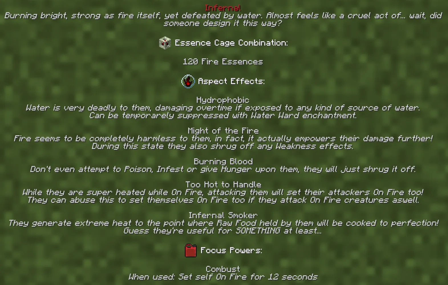 Aspects: CF, Моды, Minecraft